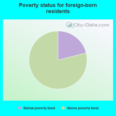 Poverty status for native-born residents
